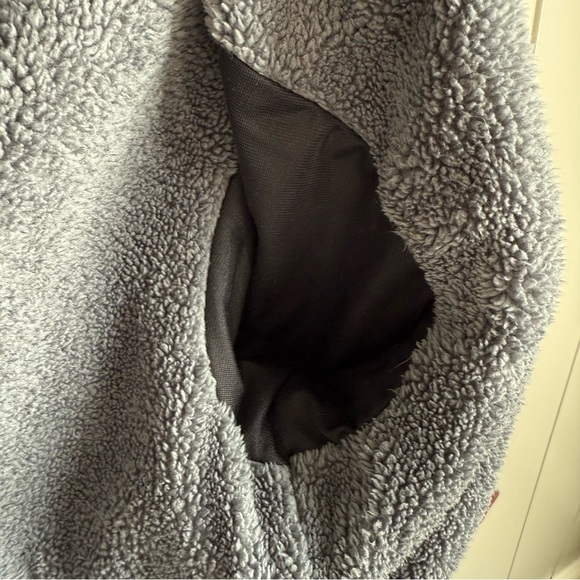 Columbia Jacket Men Large Shacket Sherpa Lined Wool Blend Flannel Plaid Red Blk - Picture 11 of 14